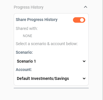 Shared scenarios summary